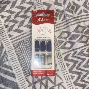 Kiss Fashion Design Nails - Navy Elegance